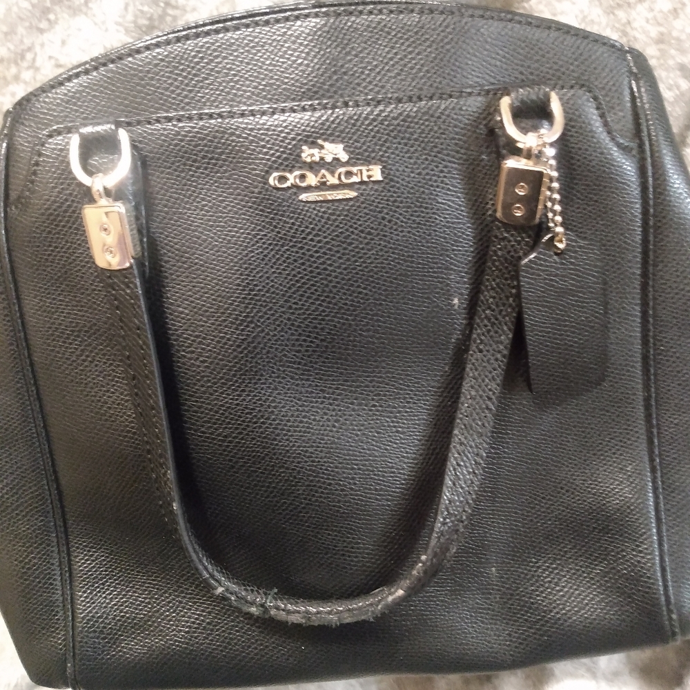 Black coach purse